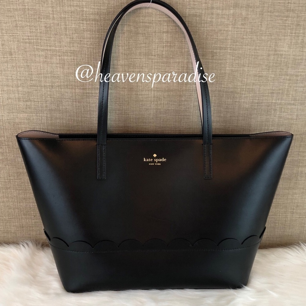 Kate Spade Bradbury Street Lida Black Leather Tote Shoulder Bag WKRU5203 - Picture 7 of 12